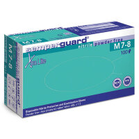 SEMPERGUARD® Nitrilhandschuh XtraLite, Blau, Puderfrei, Kat. 3, EN 455, EN 374, Gr. 6-7(S) - 9-10(XL), Dispenserbox à 100 Stück