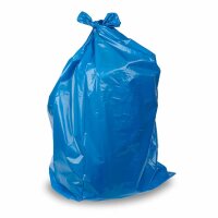 Abfallsack 120 Liter LDPE, 72µ, Blau, ohne Zugband,...