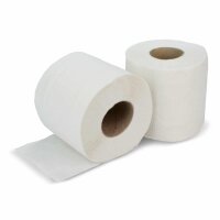 Tissue-Toilettenpapier, Kleinrollen, weiß, 2-lagig,...