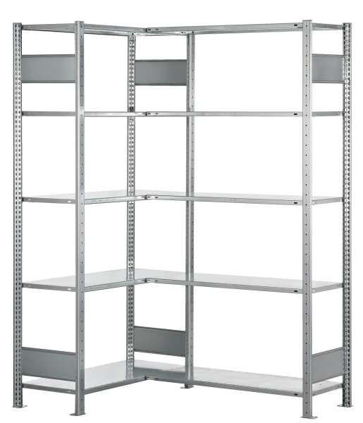 Schulte Lagertechnik Eckregal (Felder A + B), Längenriegel, verzinkt