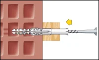 CELO Multifunktionsrahmendübel MFR SB TX, Senkbunddübel, Senkkopfschraube, ETA Zulassung