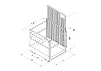 Eichinger® Arbeitsbühne 1073.07, max. 2...