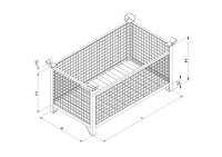 Eichinger® Gitterbox - Stapelpalette 1315