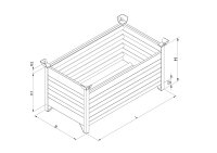 Eichinger® Vollwand - Stapelpalette 1316