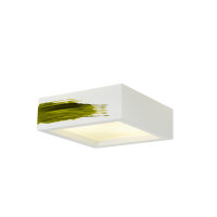 SLV PLASTRA 104, Deckenleuchte, TC-DSE, eckig, weißer Gips, max. 50 W