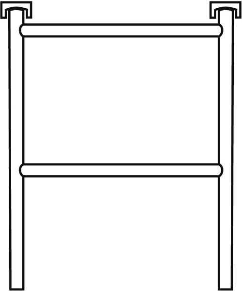 Euroline Stirngeländer für Fahrgerüste