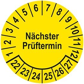 Euroline Prüfplakette "Nächster Prüftermin"