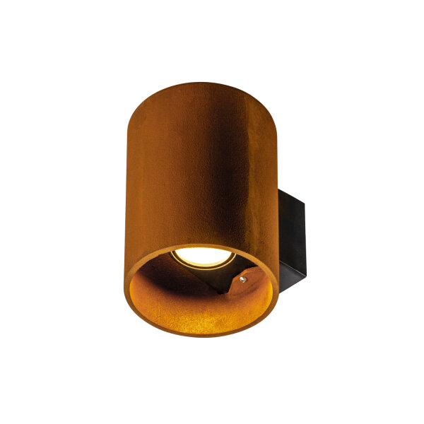 SLV RUSTY© UP/DOWN, Outdoor LED Wandaufbauleuchte rund rost CCT switch 3000/4000K