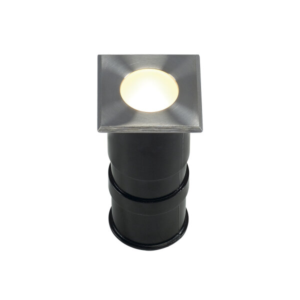 SLV POWER TRAIL-LITE®, Outdoor Bodeneinbauleuchte, LED, 3000K, IP67, eckig, edelstahl 316