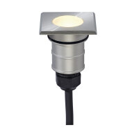 SLV POWER TRAIL-LITE®, Outdoor Bodeneinbauleuchte, LED, 3000K, IP67, eckig, edelstahl 316