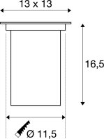 SLV DASAR® 80, Outdoor Bodeneinbaustrahler, QPAR51,...