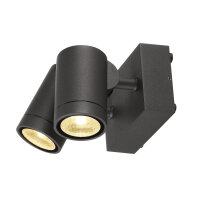 SLV HELIA, Outdoor Wandleuchte, zweiflammig, LED, 3000K,...