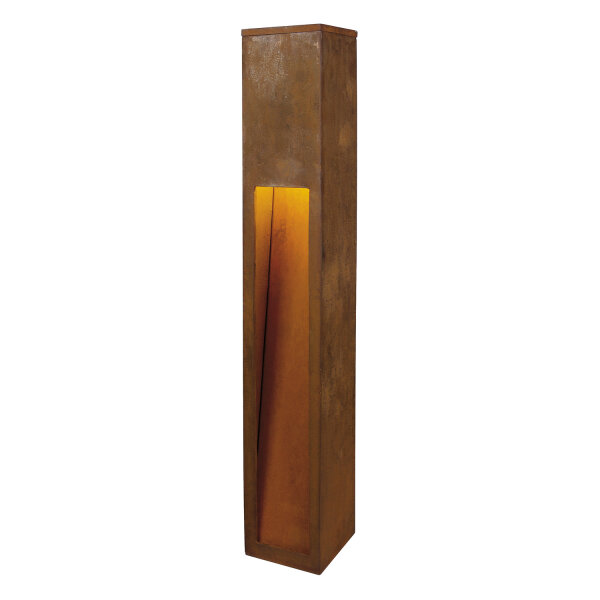 SLV RUSTY® SLOT, LED Outdoor Standleuchte, stahl gerostet