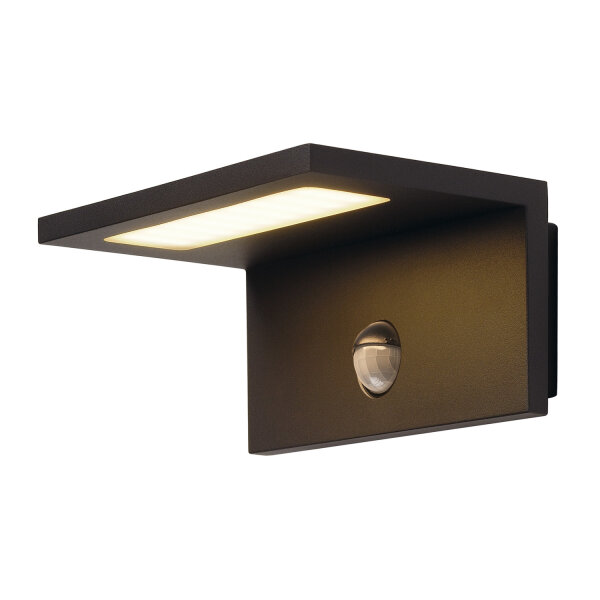 SLV ANGOLUX SENSOR WL, LED Outdoor Wandaufbauleuchte, IP44, 3000K