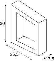 SLV BOOKAT, Wandaufbauleuchte anthrazit 15W 3000/4000K