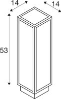 SLV QUADRULO, Stehleuchte anthrazit / weiß 7W 3000K